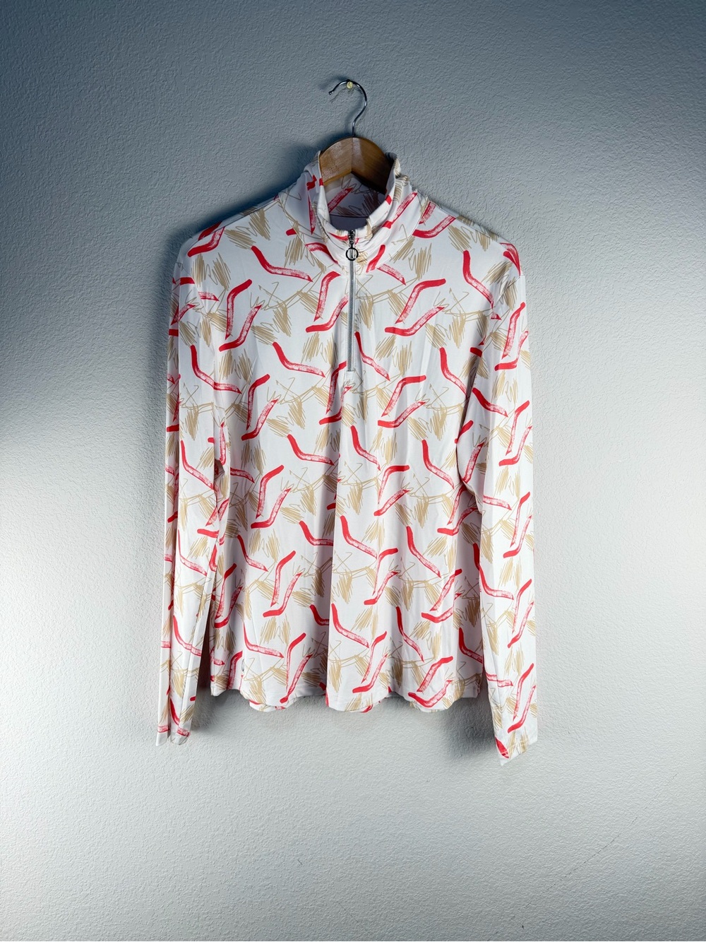 GGBlue Long Sleeve Ivan‎ Print Polo Sz XXL
